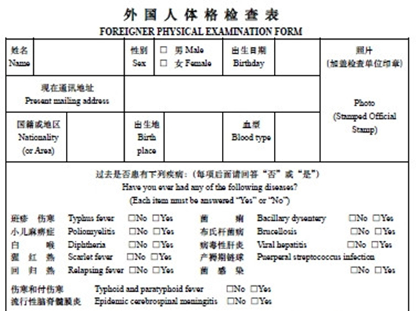 physical exam form foreigner More Driving Licenses Happened? Chinese Cancelled, What physical exam form foreigner More Driving Licenses Happened? Chinese Cancelled, What